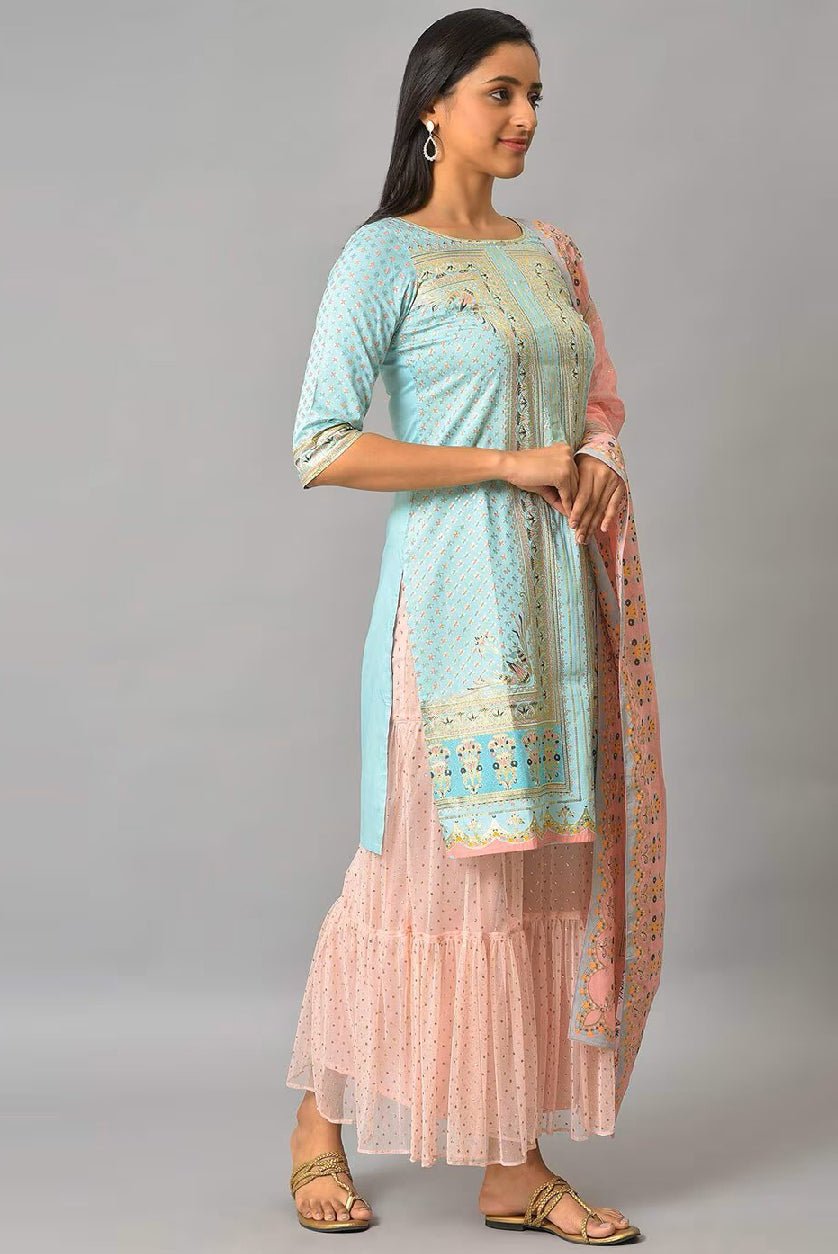 Affordable Sharara Kurta Set - Trendy Three Piece