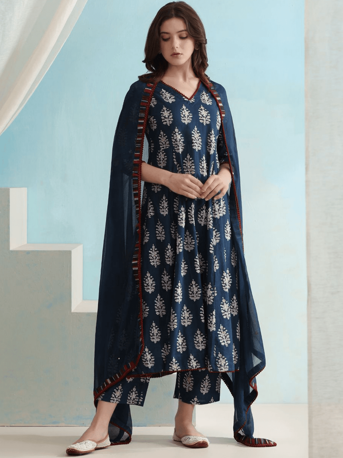 Aromie Cotton Anarkali Kurta Set Canada - Trendy & Affordable