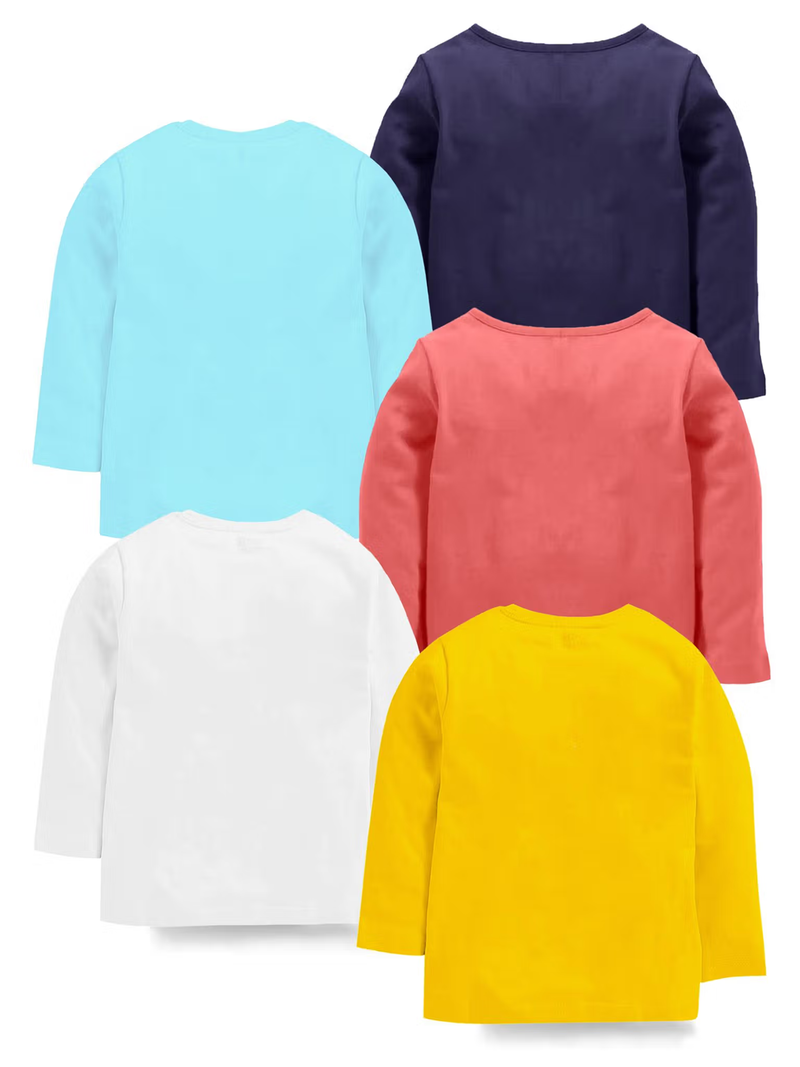 AROMIE Girls Graphic Print T-Shirt Set - 5 Stylish Tees