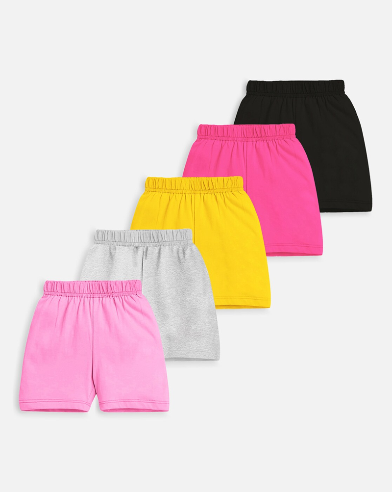 AROMIE Girls Printed Shorts Pack - Cute & Colorful Style