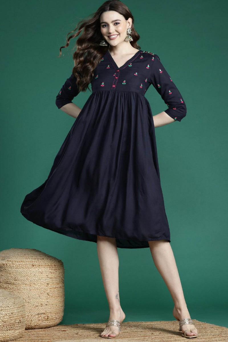 Mirror Work Ethnic Dress for Women