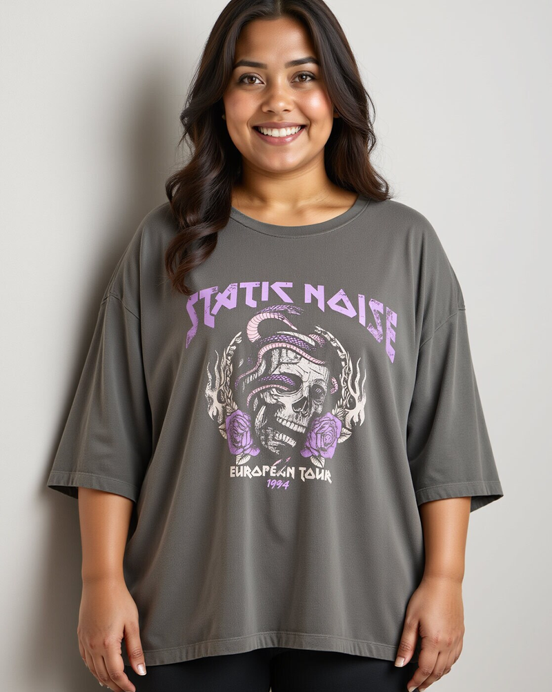 Plus Size Boyfriend Fit Tee - Stylish and Affordable