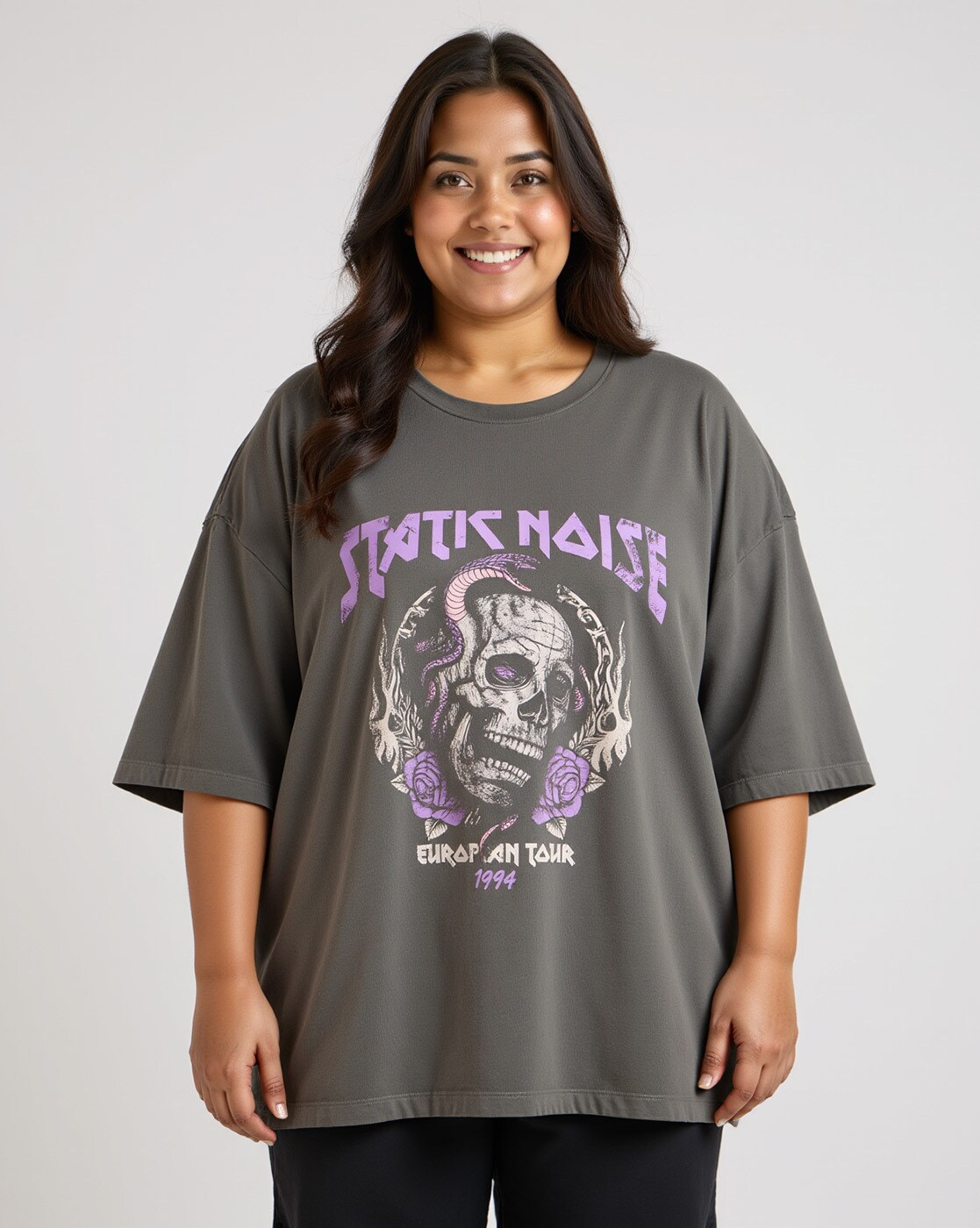 Plus Size Boyfriend Fit Tee - Stylish and Affordable