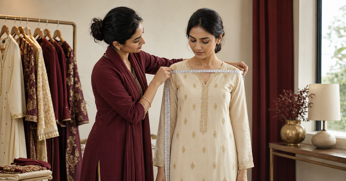 Indian Clothing Size Guide Canada: How to Measure for the Right Fit AROMIE