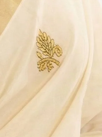 Set Saree with Kasavu Border