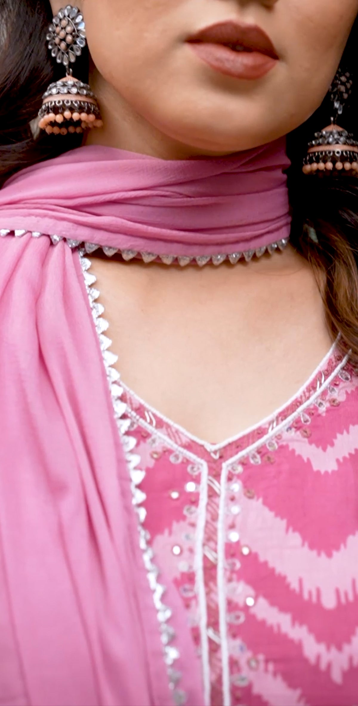 Cotton printed Anarkali kurta sets