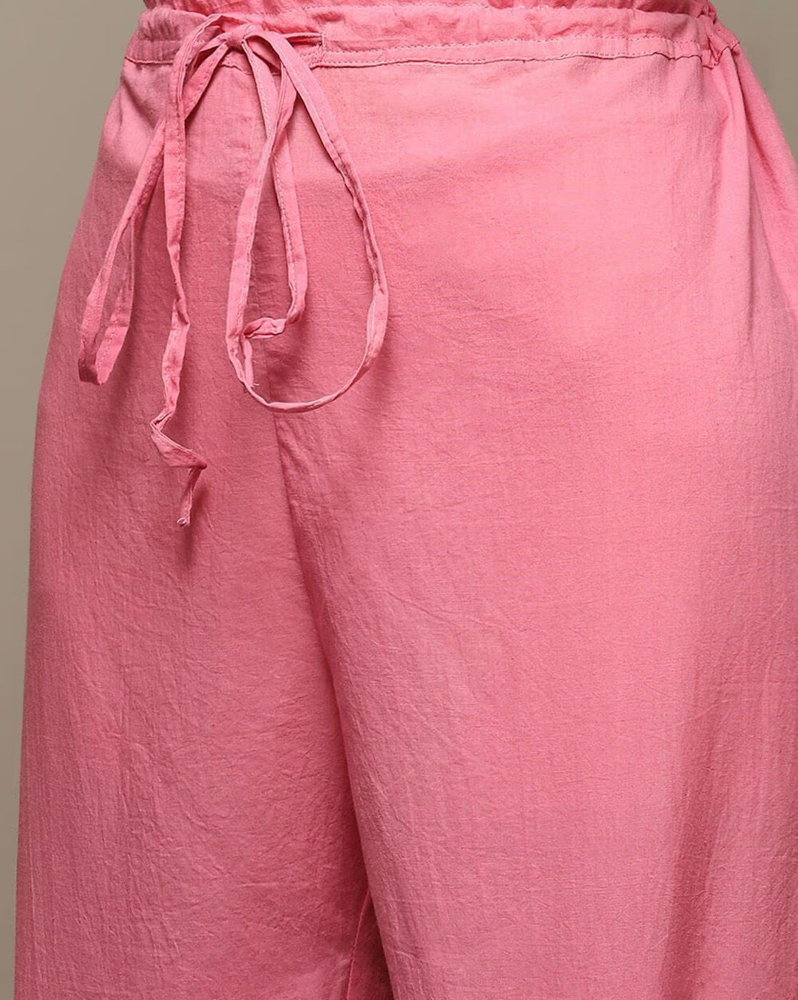 Women Embroidered Flared Kurta with Palazzos & Dupatta