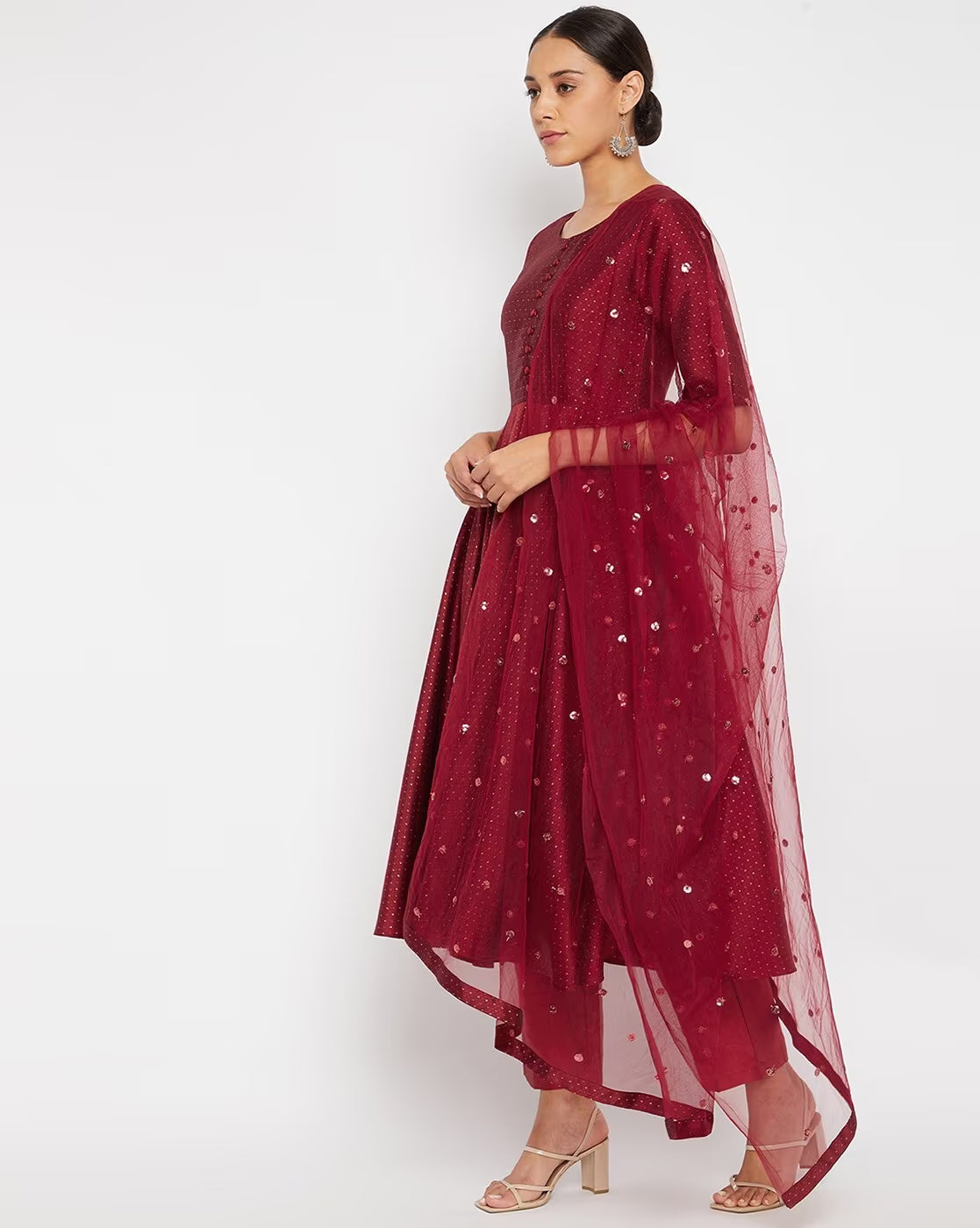Embellished Anarkali Kurta Set