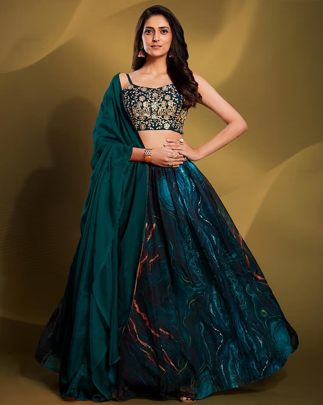 Embellished Flared Lehenga Choli Set