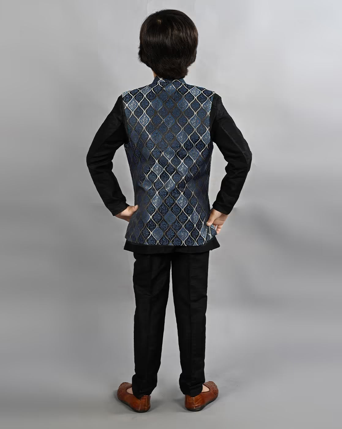 Boys Kurta with Pyjamas & Nehru Jacket