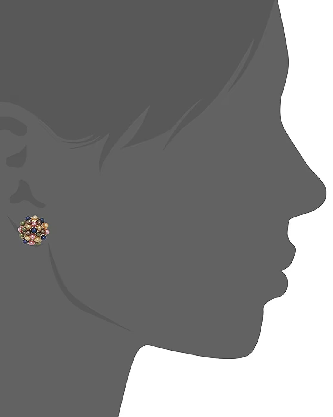 Rose-Gold-Plated Pearls Studded Earrings | FreeSize