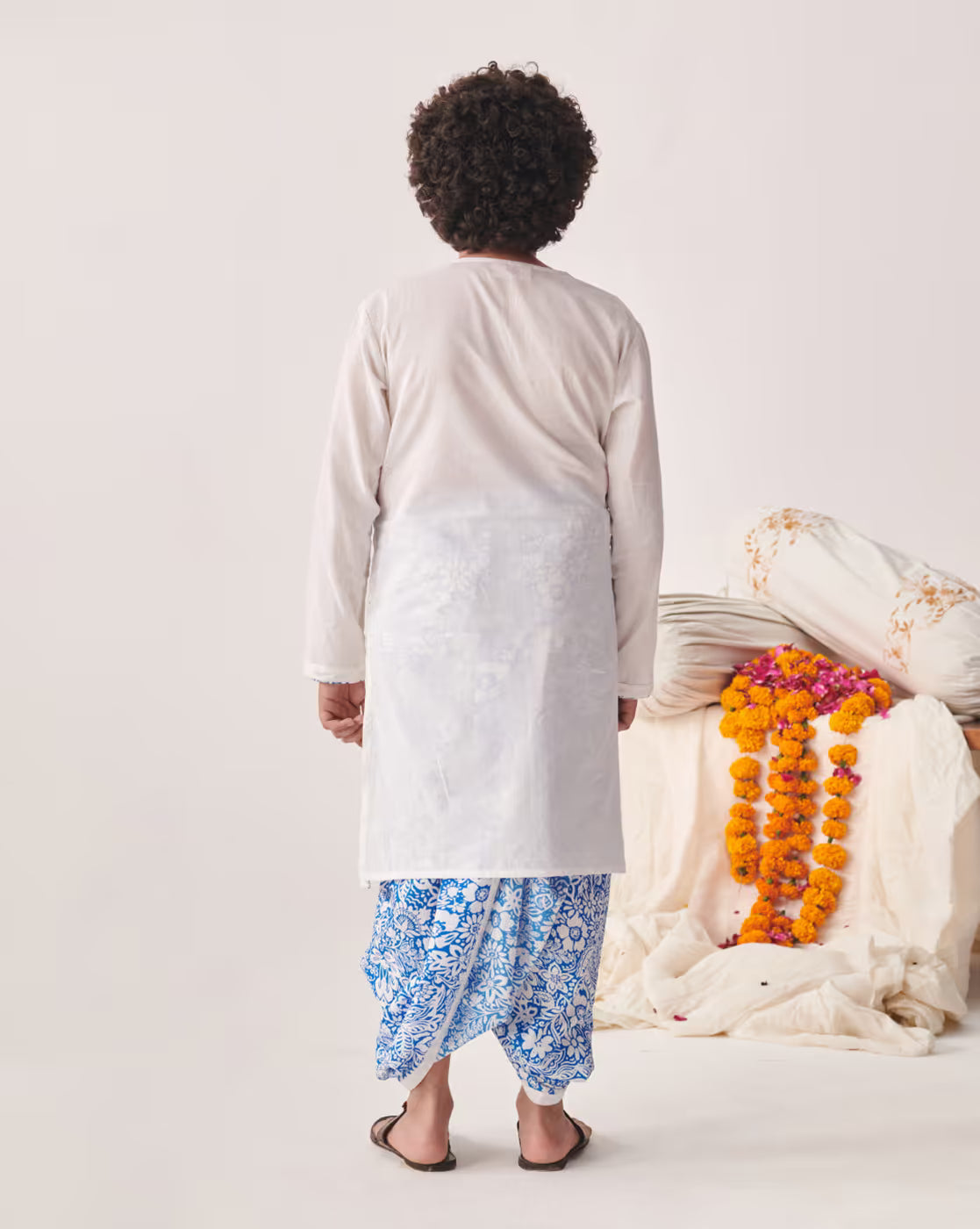Boys Embroidered Kurta Dhotis Set