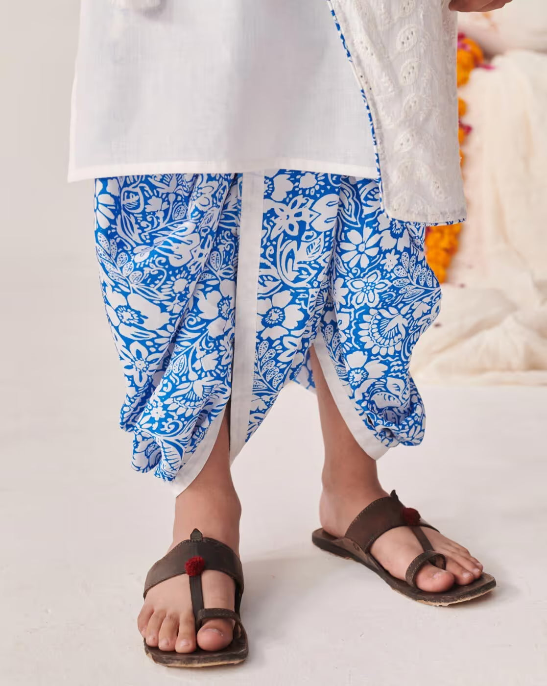 Boys Embroidered Kurta Dhotis Set