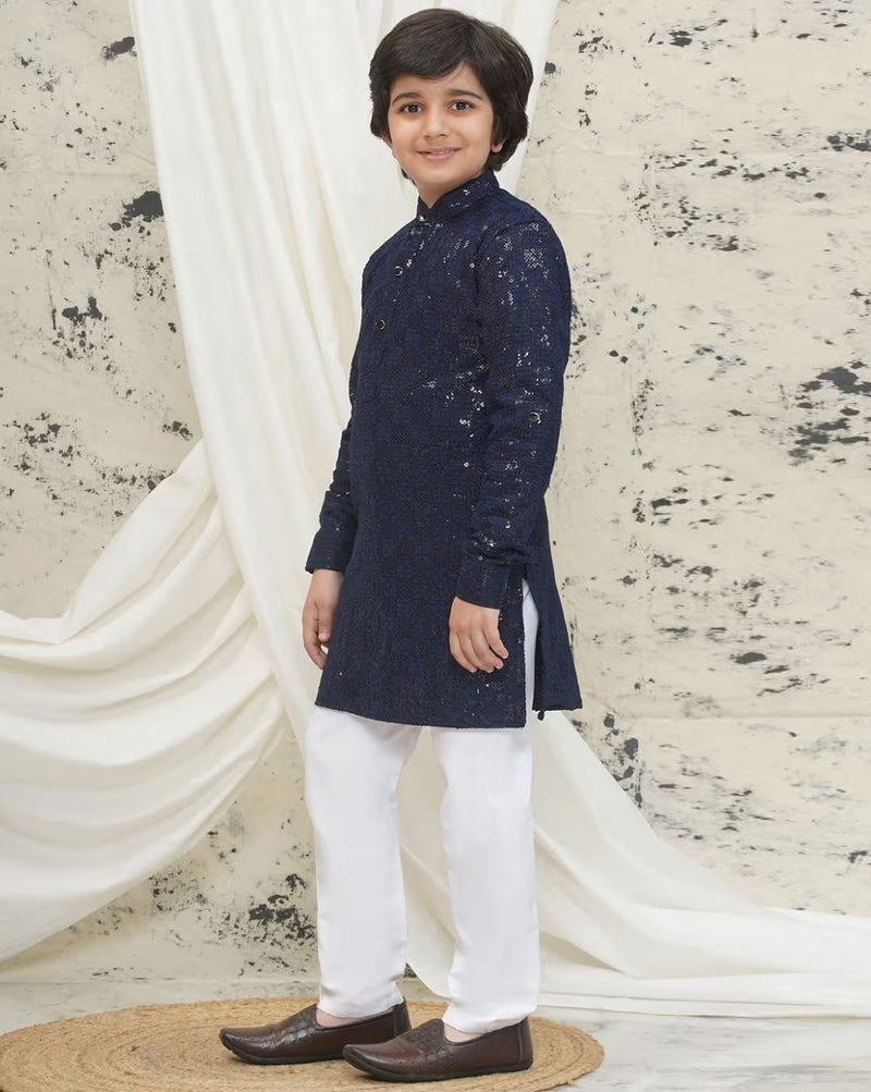 Boy Embroidered Kurta & Pyjamas Set AROMIE | Affordable Indian Clothes & Dresses in Canada
