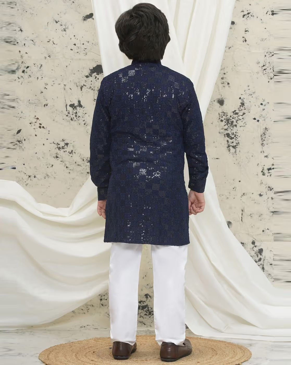 Boy Embroidered Kurta & Pyjamas Set