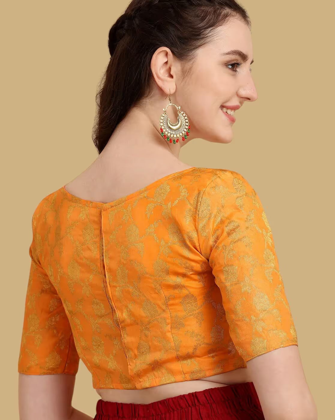 Women Embellished Back Open Blouse (Copy)