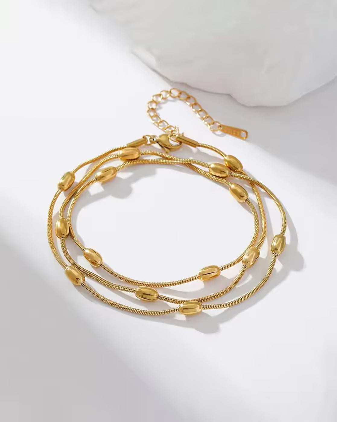 Women Triple Strand Link Bracelet