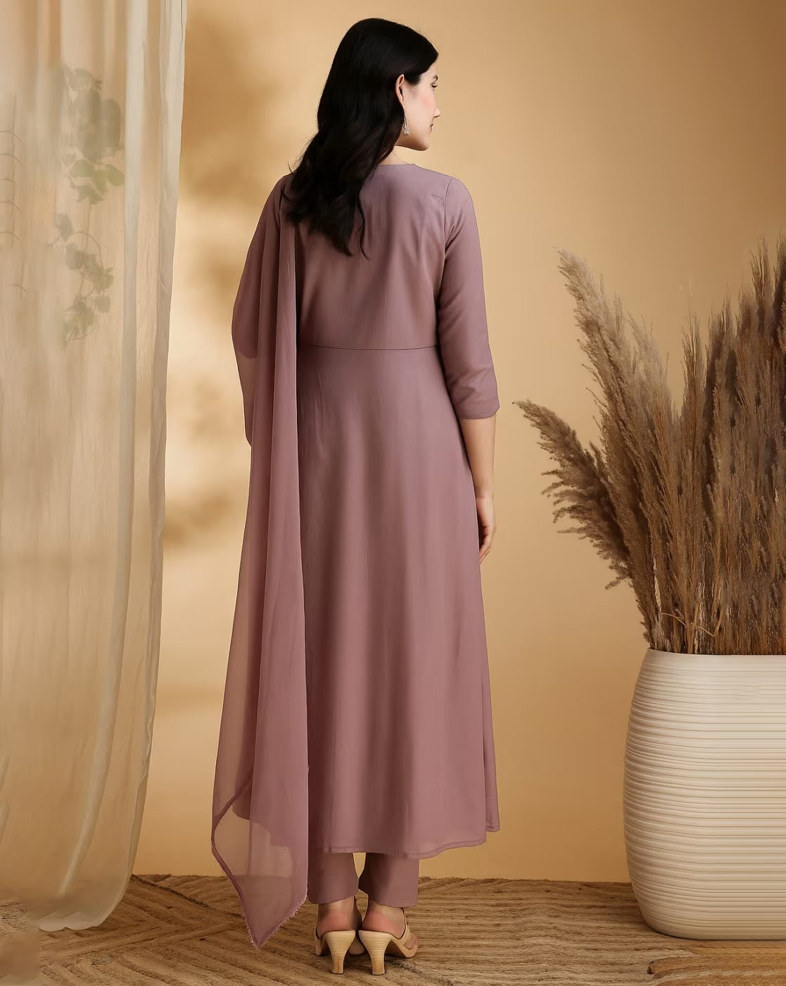 Embroidery Anarkali Kurta Set