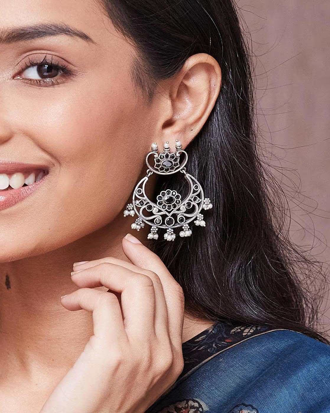 Women Chandbali Earrings aromie