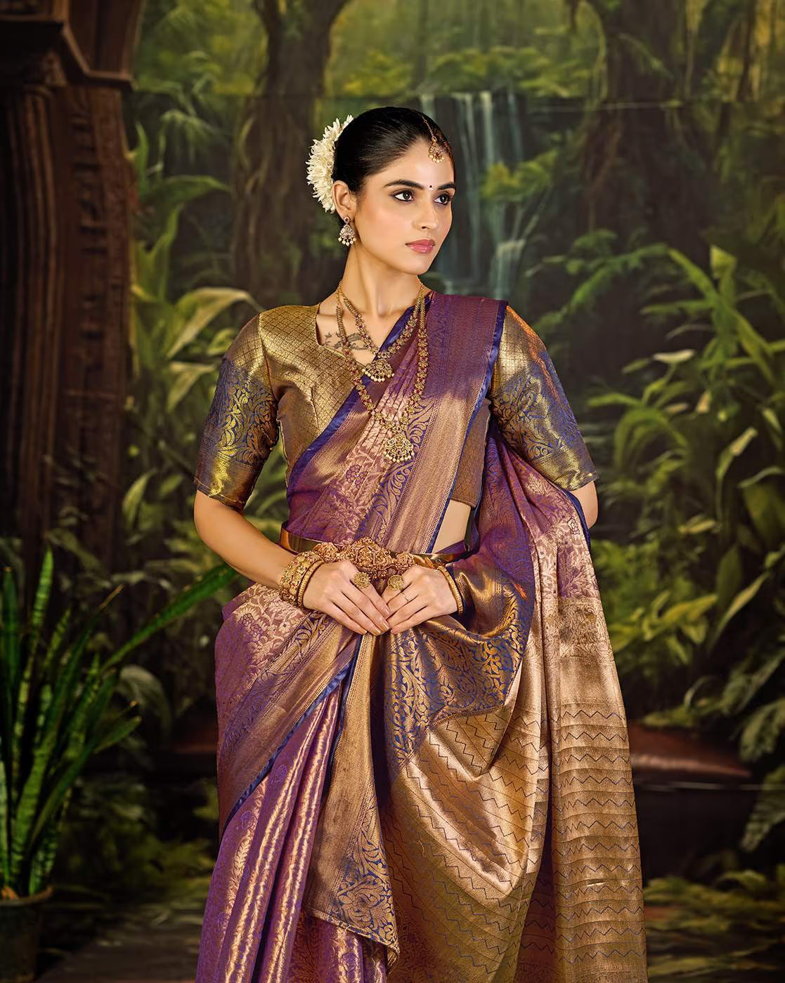 Pure Pattu Kanjivaram Silk Saree with Rich Zari Work