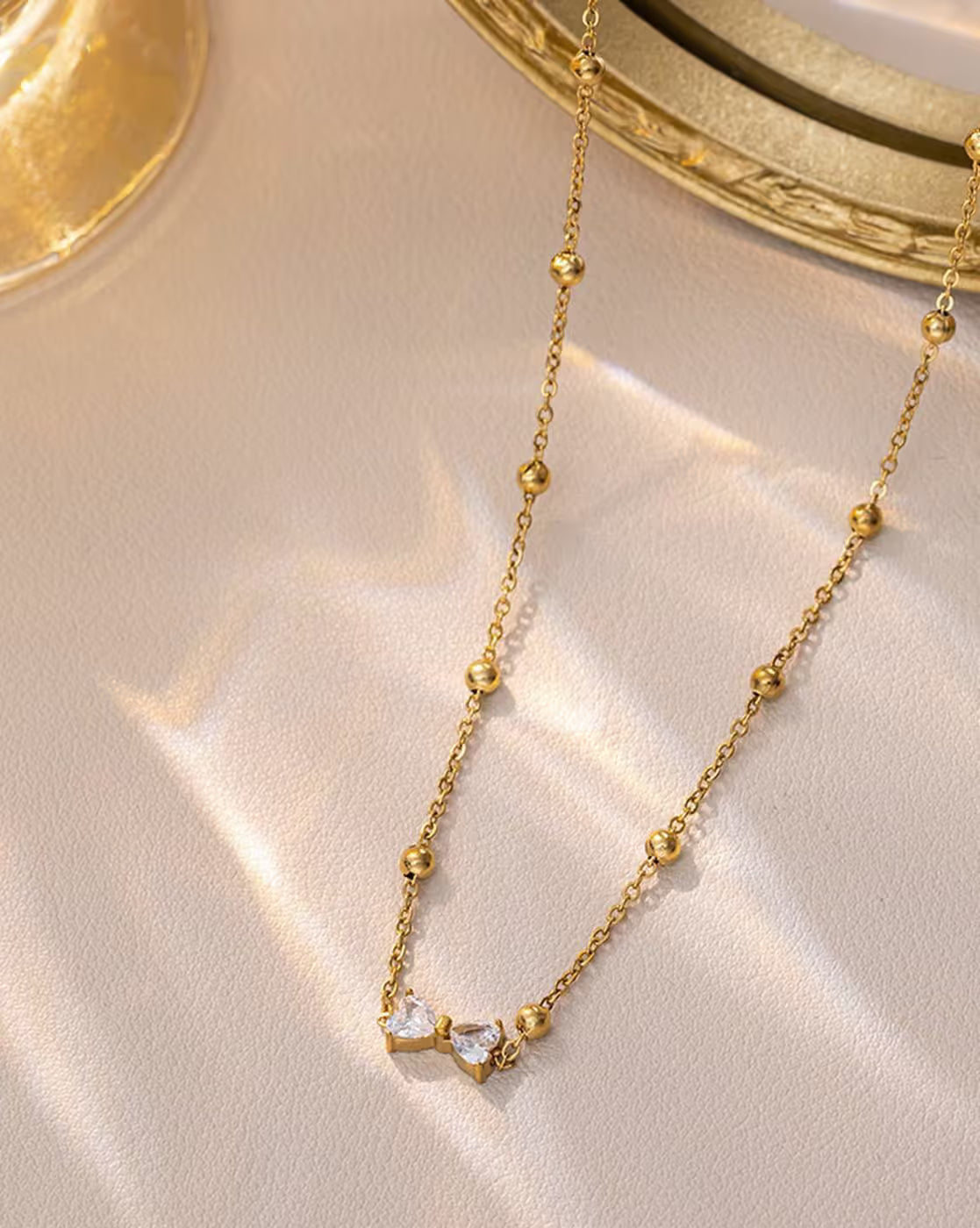 Women Gold Plated Anti Tarnish Stainless Steel Pendants | OS