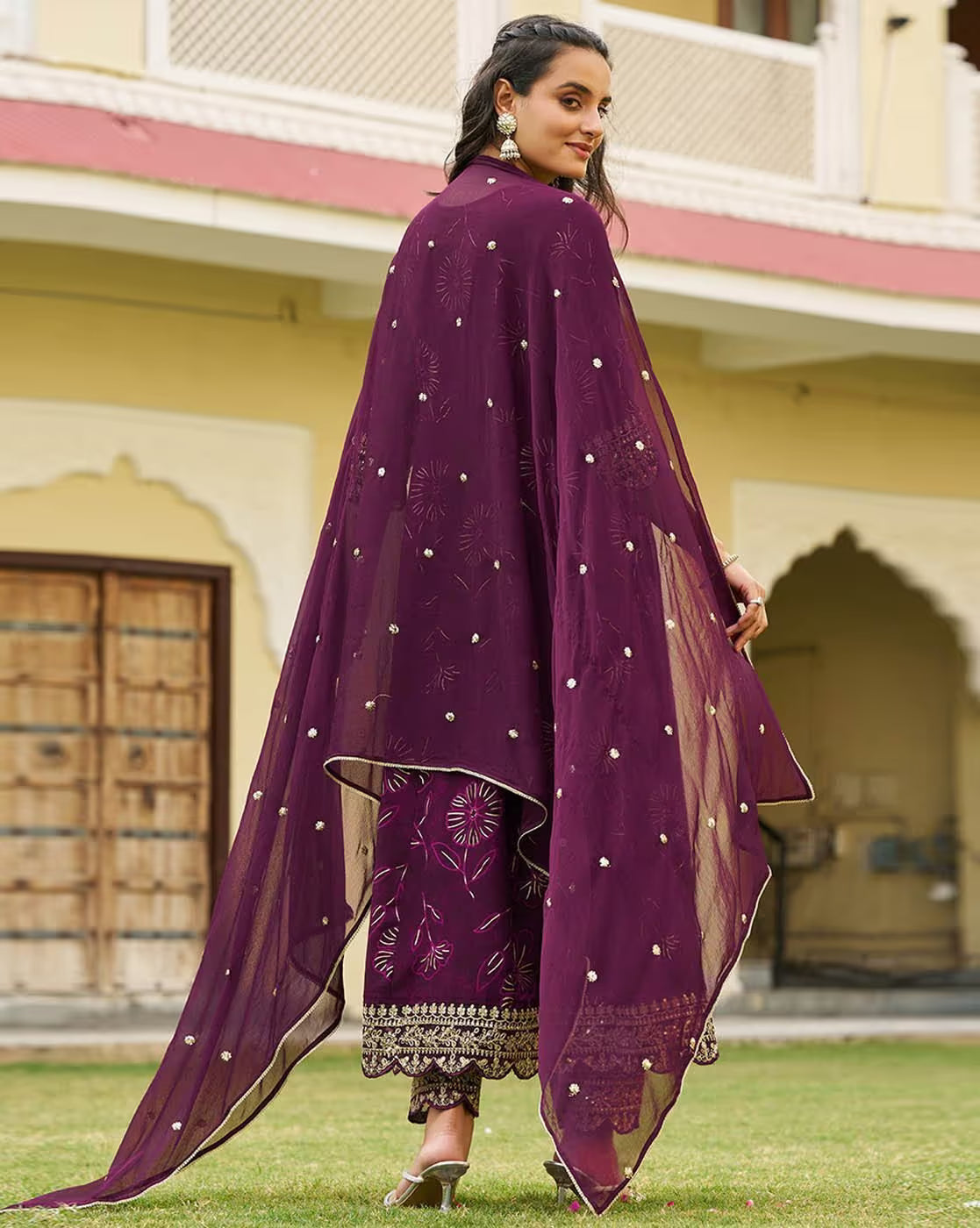 Embroidery Anarkali Kurta Set