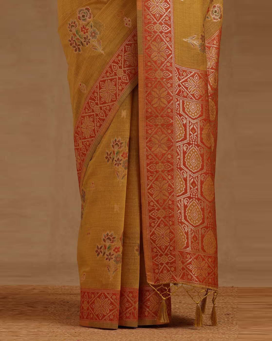 Chanderi Woven Design Saree with Blouse Piece