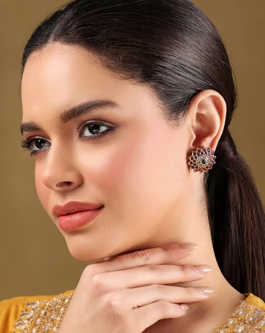 Women Metal Ethnic Earring Set | FS