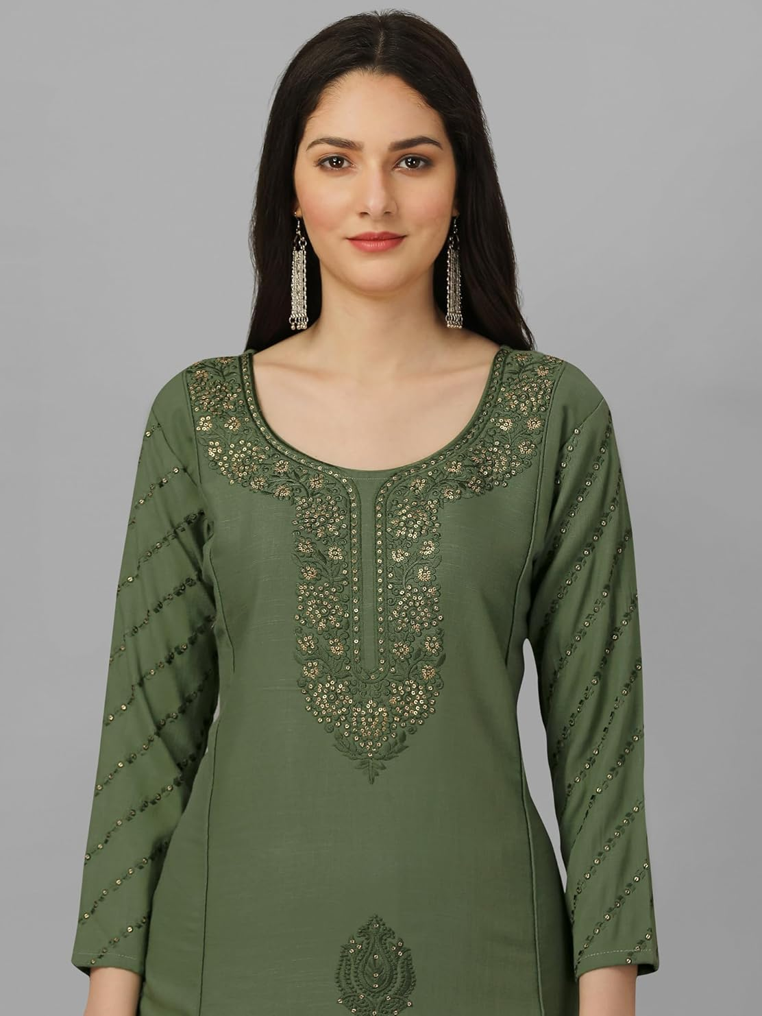 Women's Cotton Embroidery Salwar Suit Set
