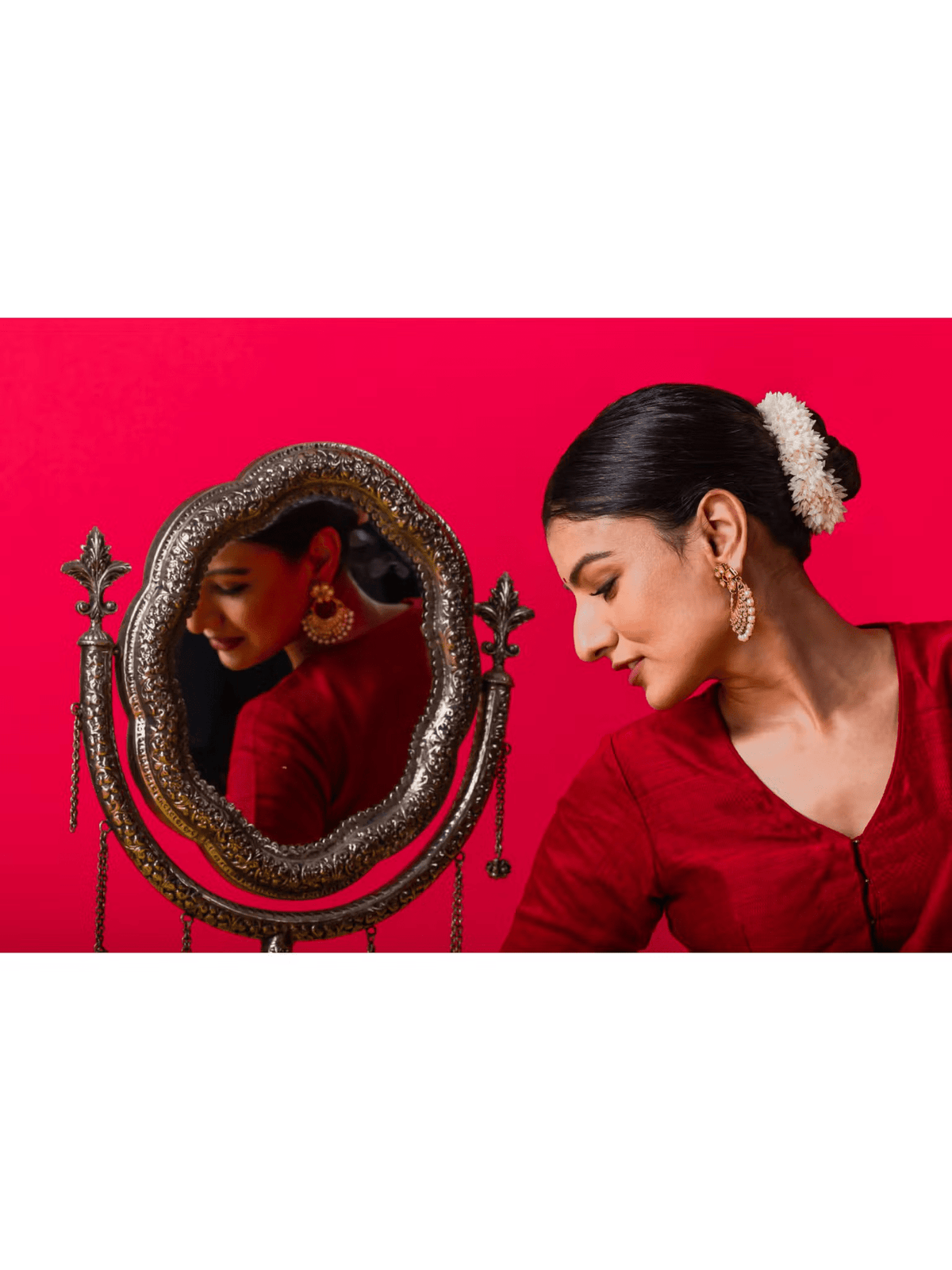 2 - Pack Cotton Blend Sarees with Blouse – Festive Saree Combo for Women - aromie