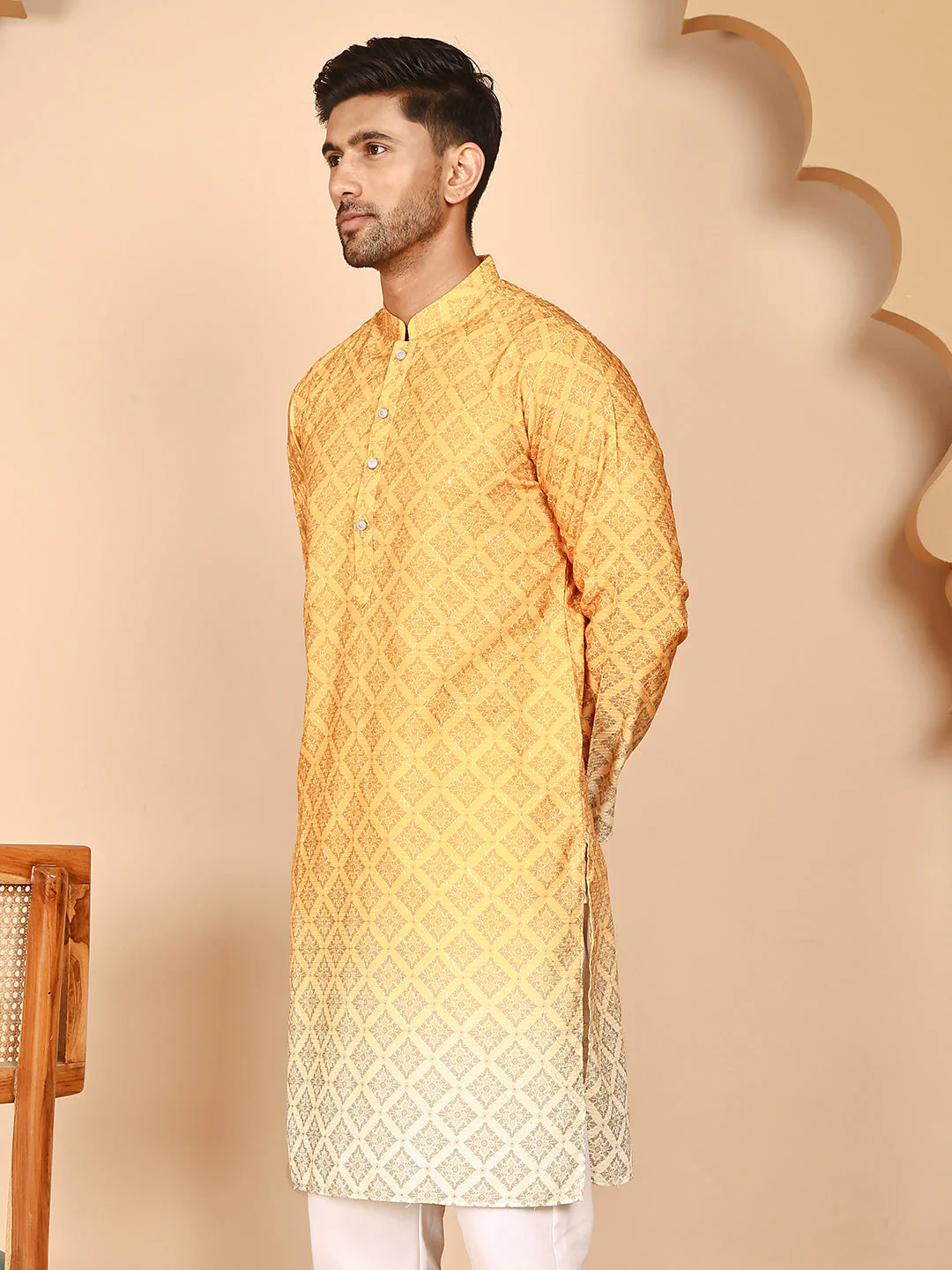 Ombre Printed Kurtas For Men