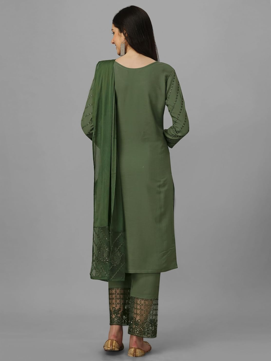 Women's Cotton Embroidery Salwar Suit Set