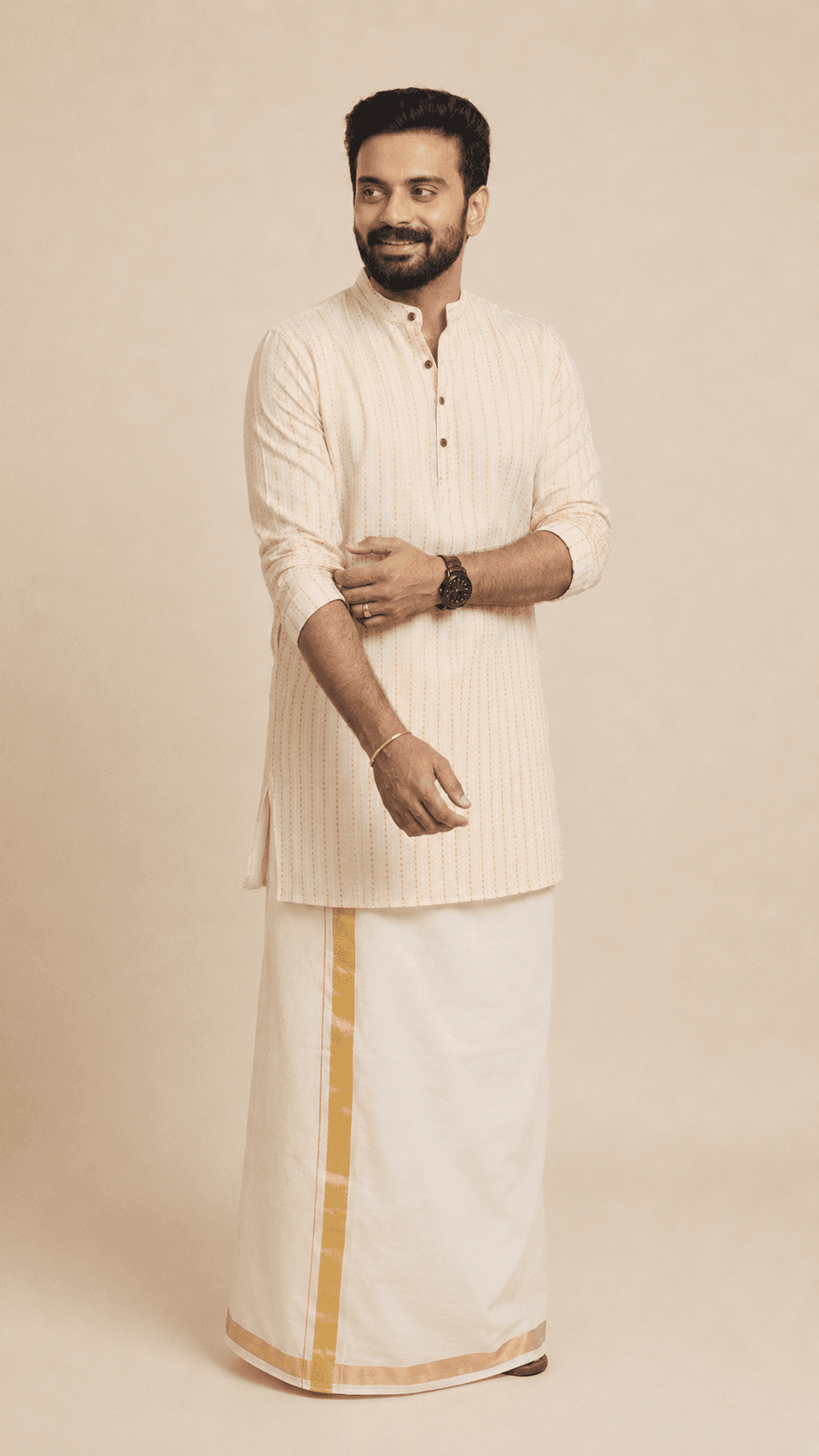 Woven Pattern Men’s Kurta