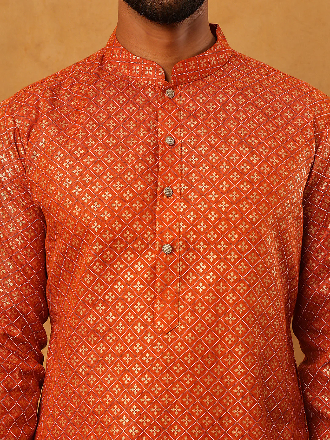 Festive Cotton Blend Printed Kurta