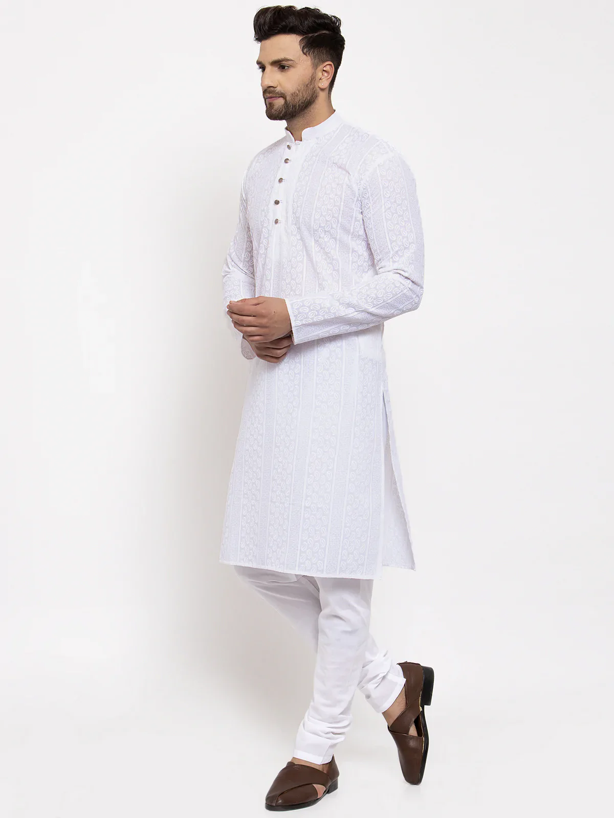 Embroidered and Sequins Viscose Rayon Kurtas For Men (Copy)