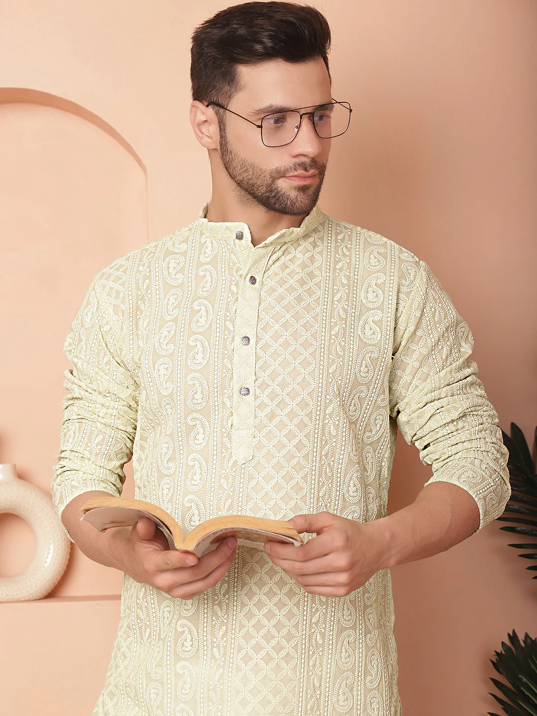 Men's Chikankari Embroidered Kurtas