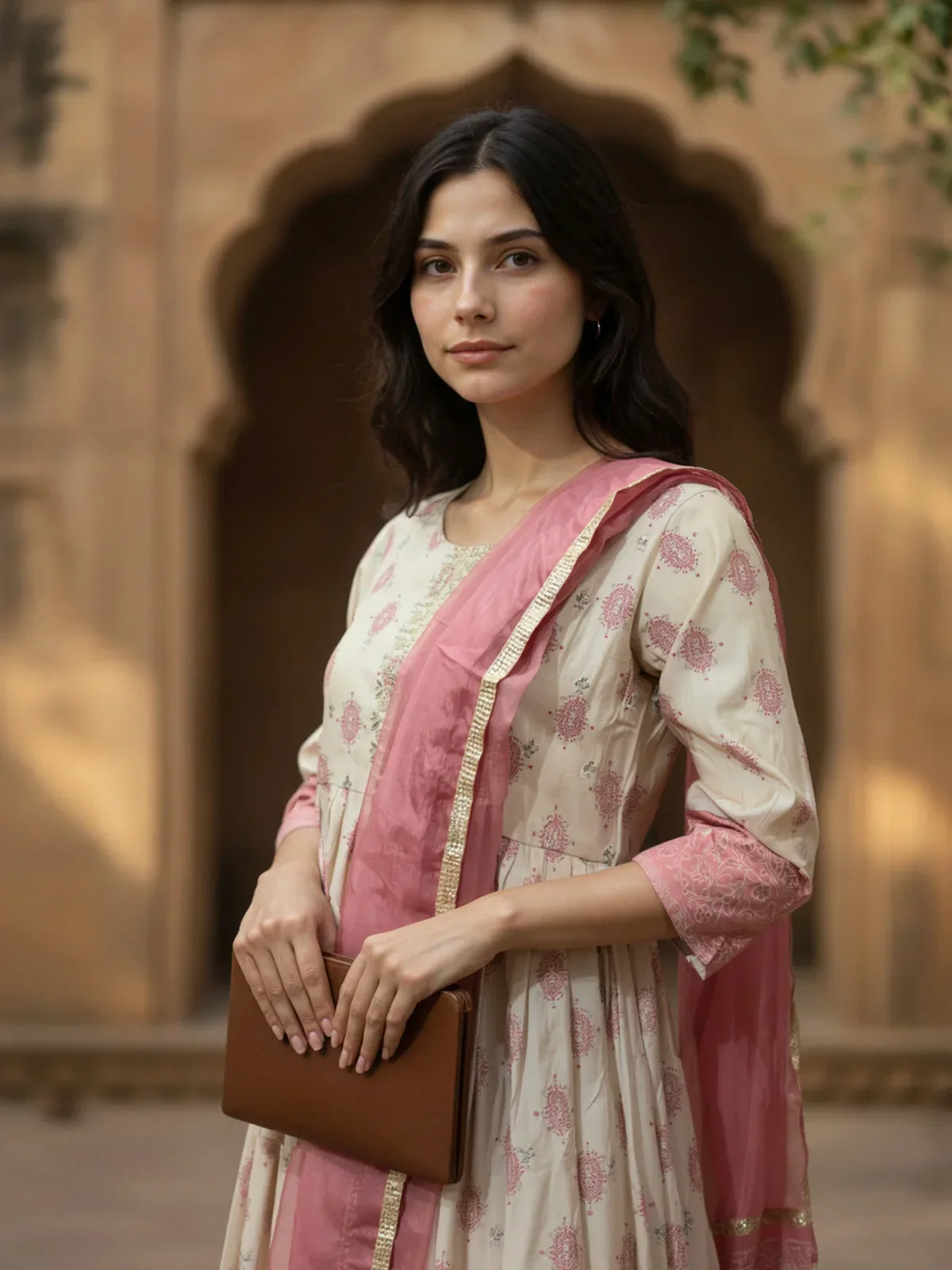 Women’s Viscose Poly Embroidered Anarkali Suit Set