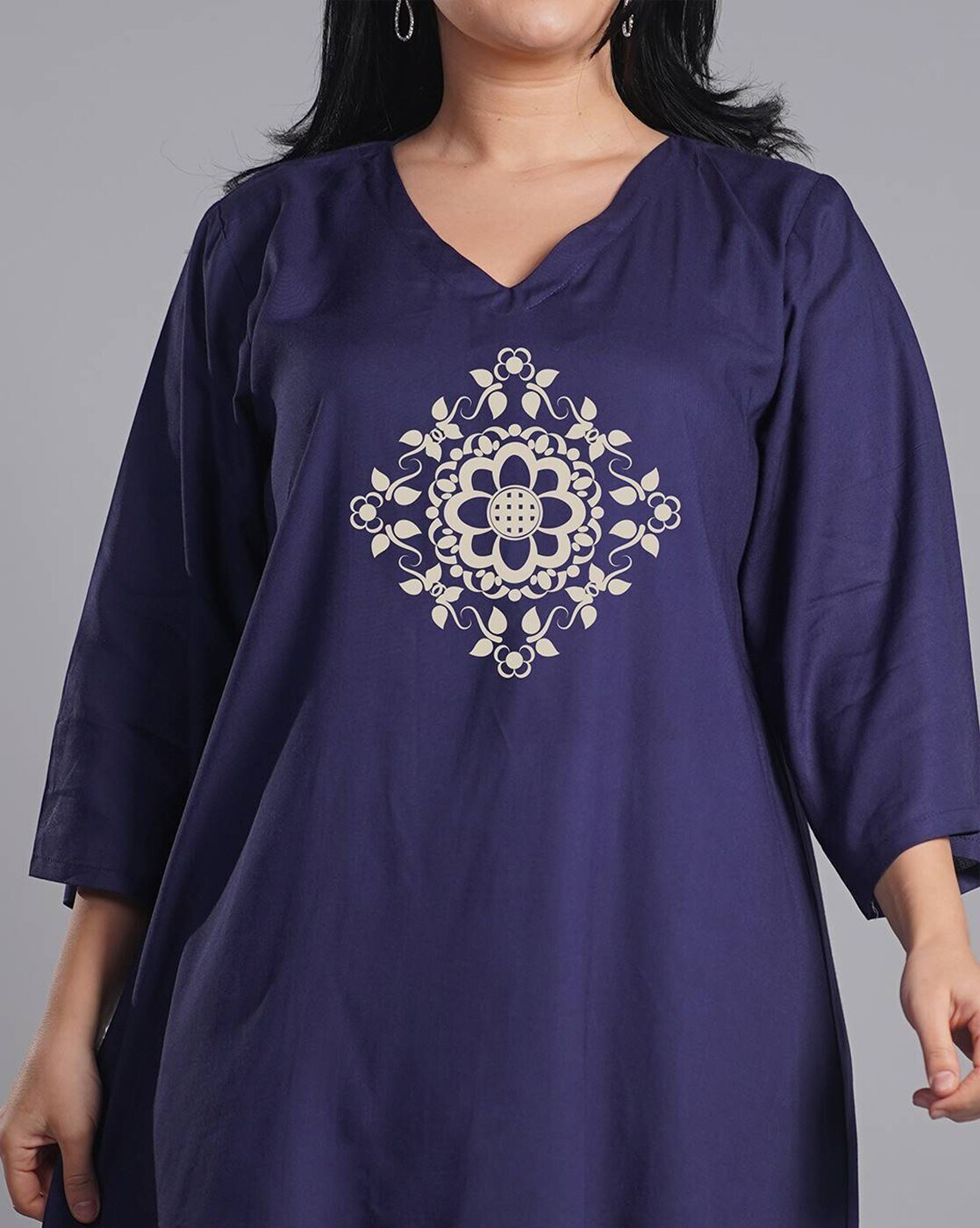 Women Floral Print A-Line Kurti
