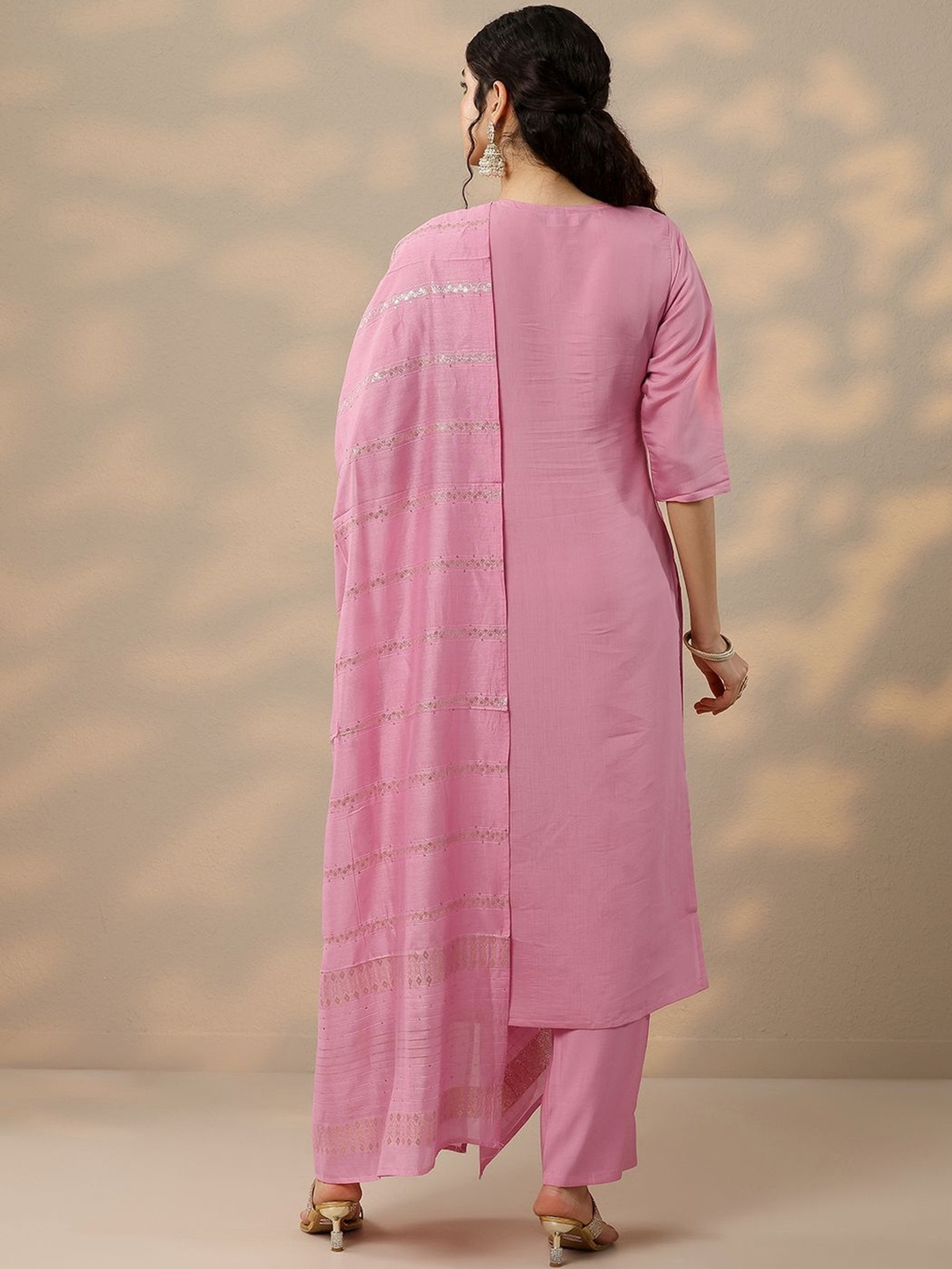 Women Ethnic Motifs Embroidered Kurta with Trousers & Dupatta