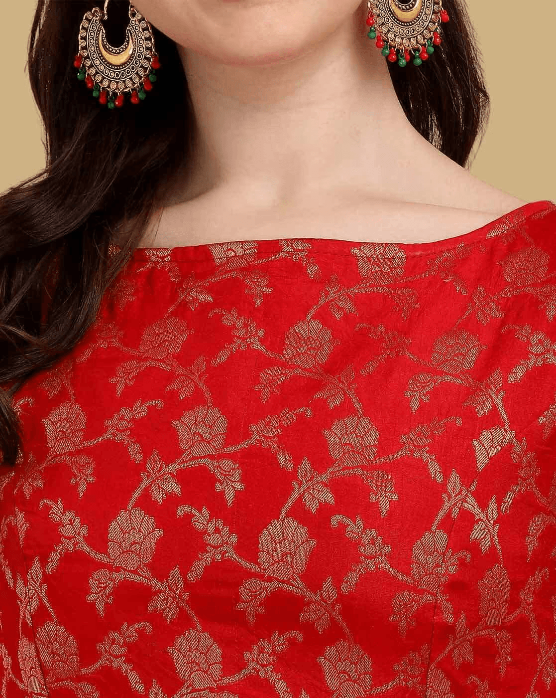 Women Embellished Back Open Blouse