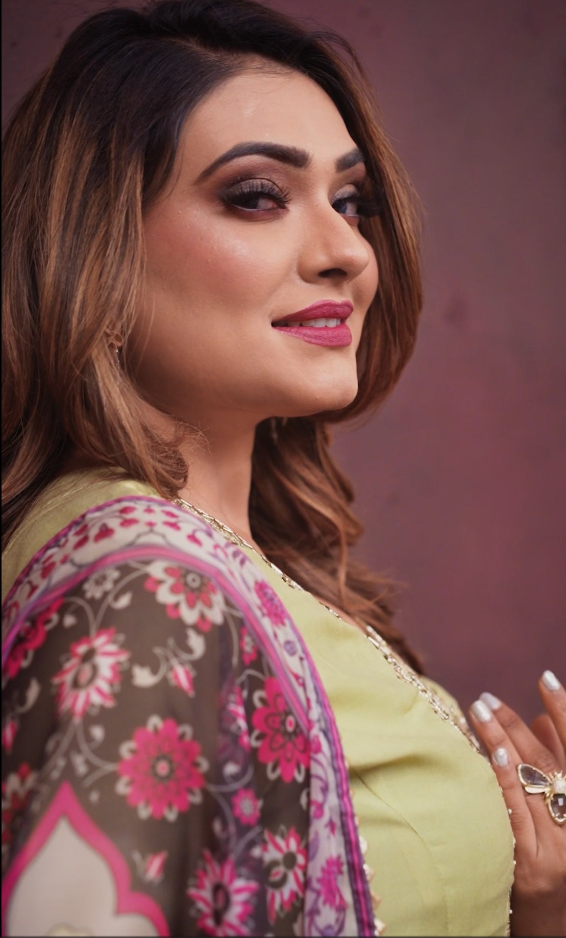 Chanderi embroidered kurta sets