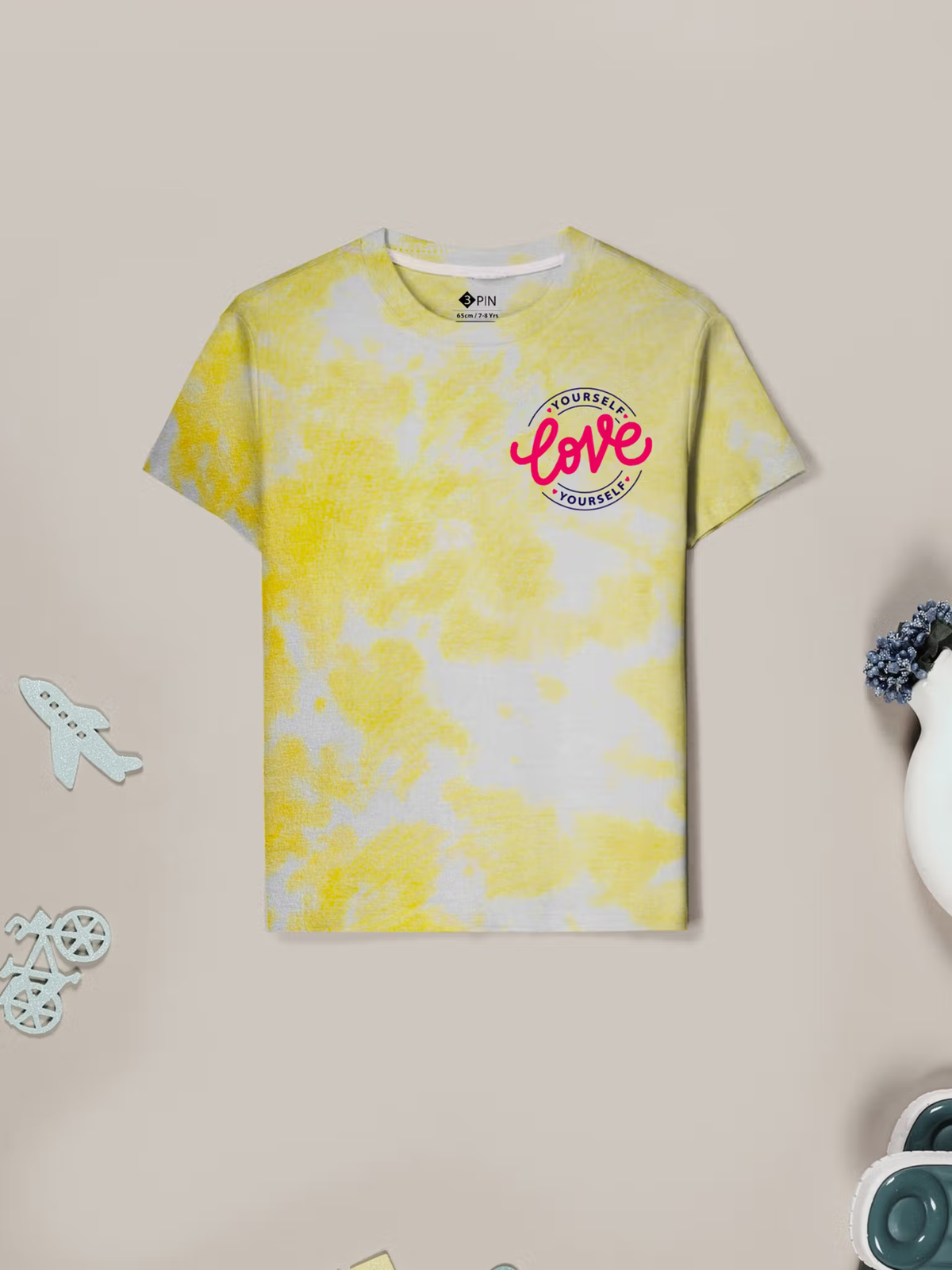 Girls tie-dye cotton t-shirts pack