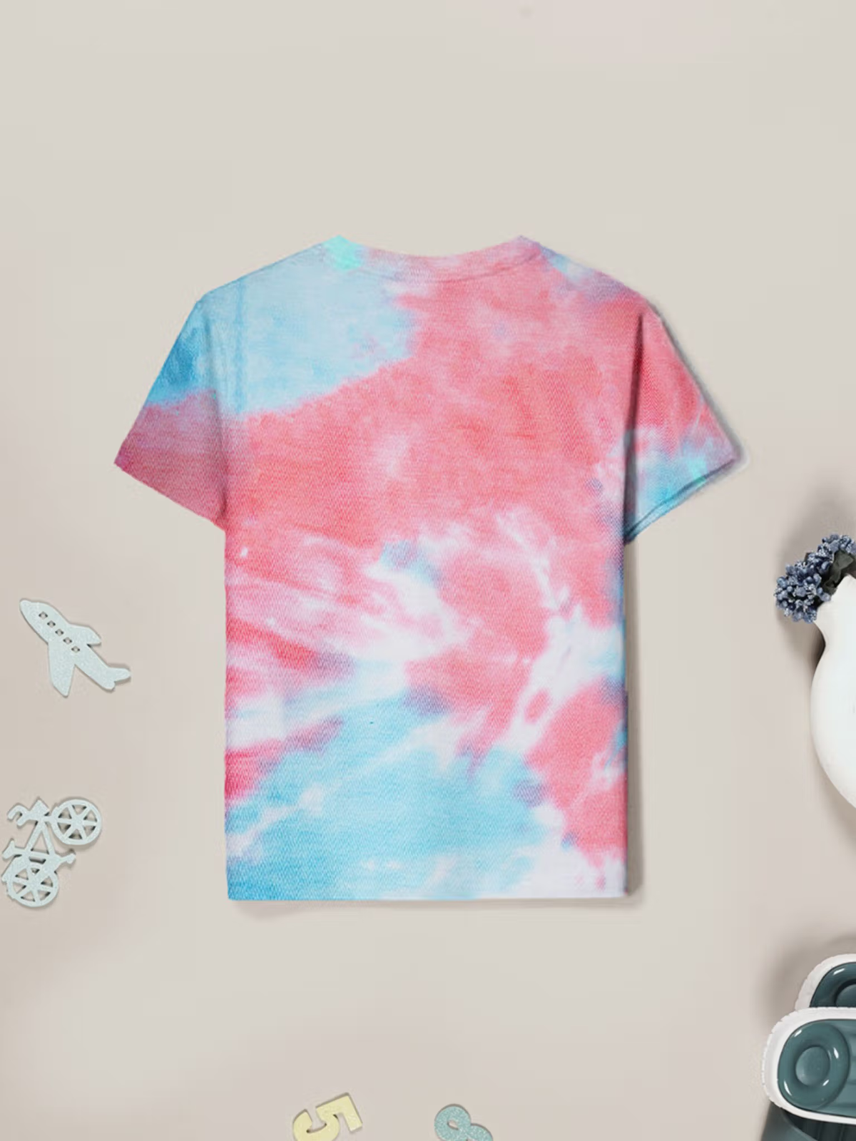 Girls tie-dye cotton t-shirts pack