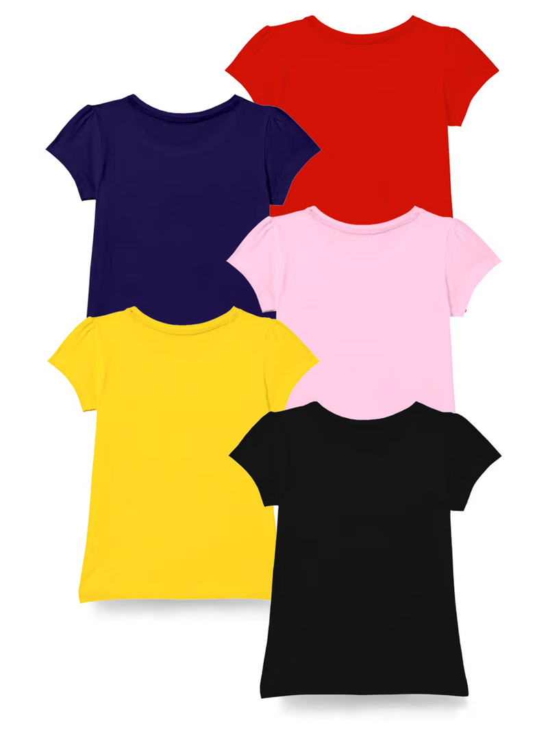 Girls printed t-shirts pack