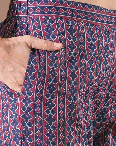 "Maroon cotton slub kurta set with block-printed kota dupatta – handcrafted Indian ethnic wear for women in Canada"