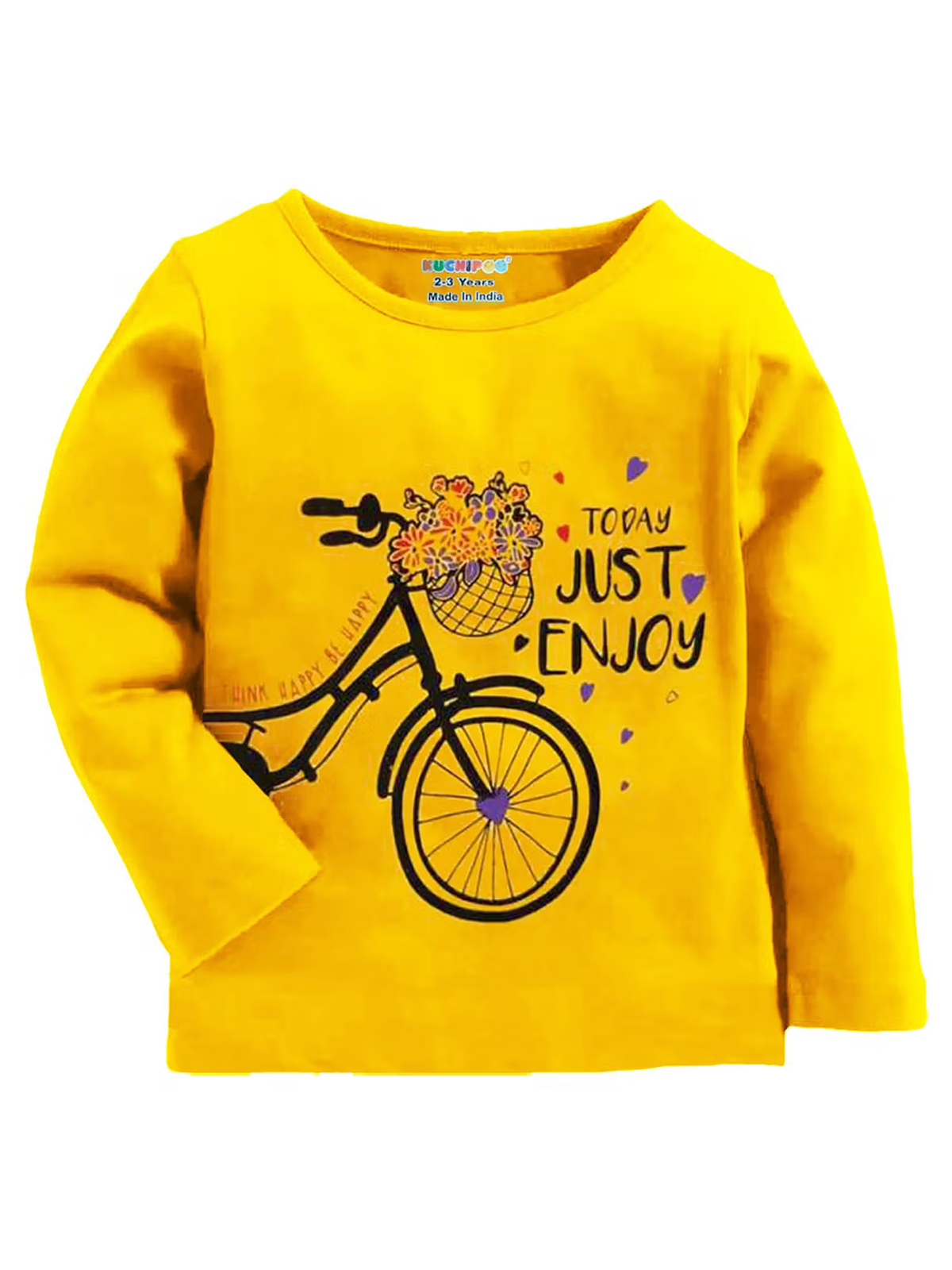 Girls full sleeve graphic t-shirts pack