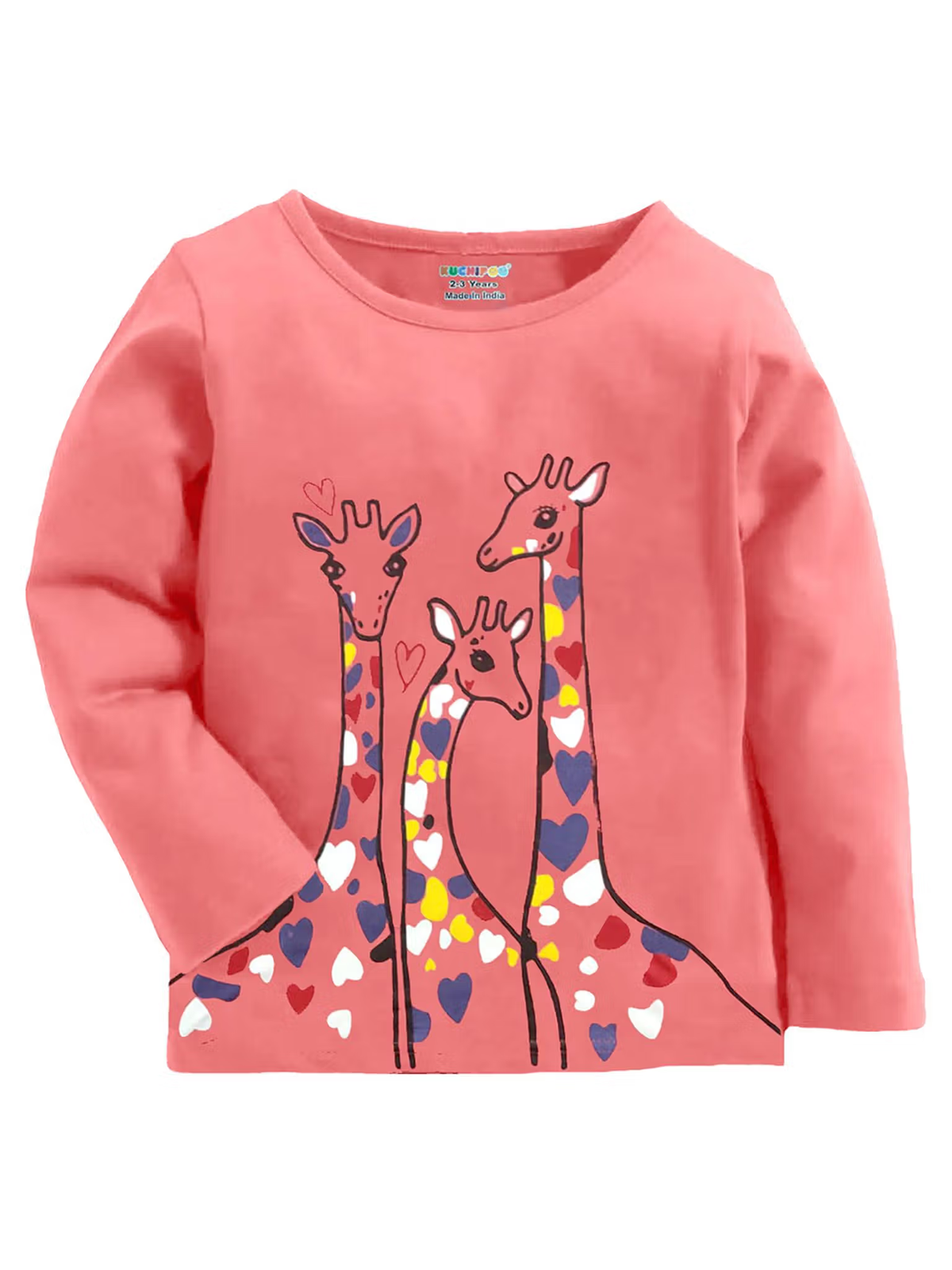 Girls full sleeve graphic t-shirts pack