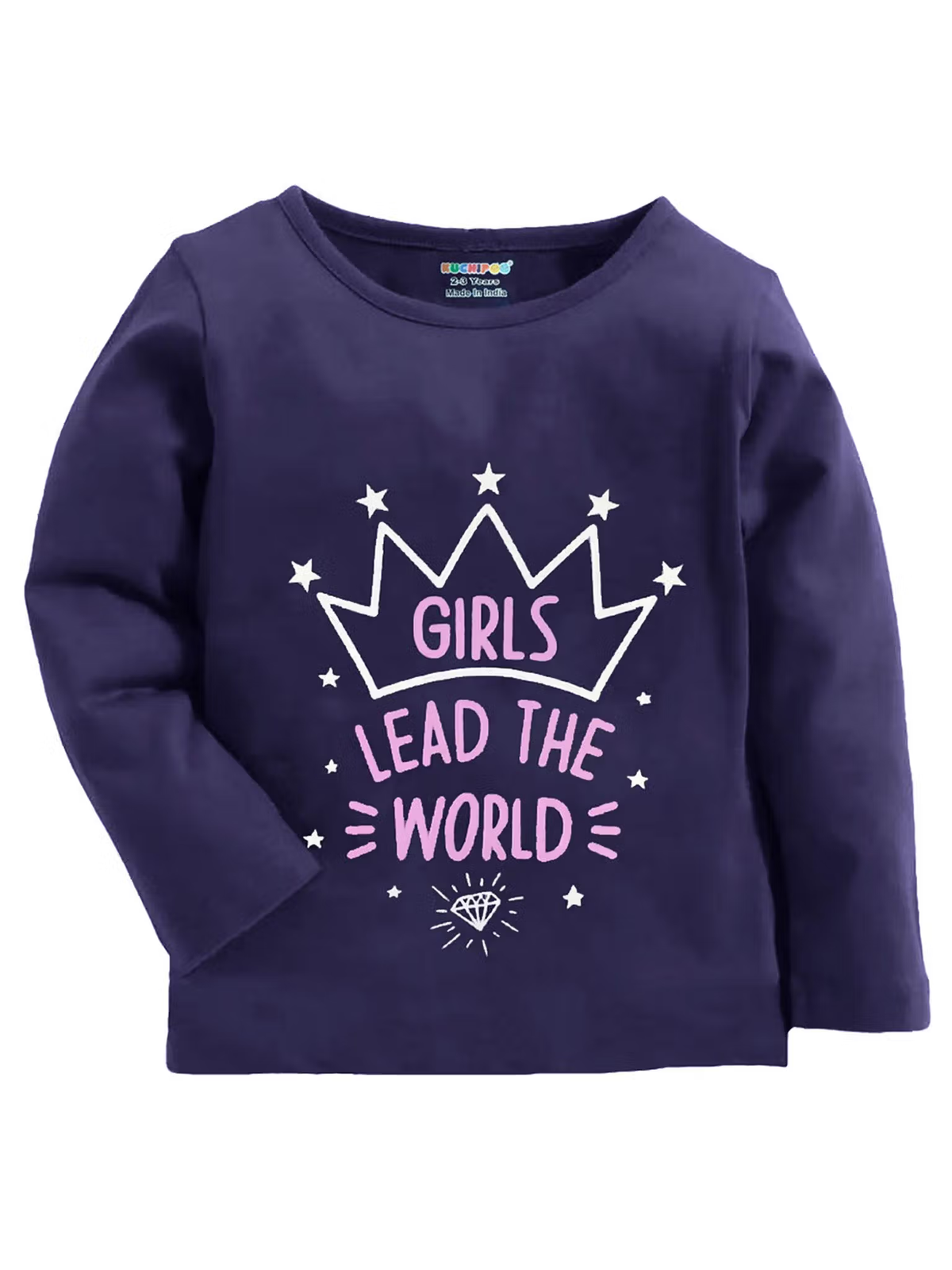 Girls full sleeve graphic t-shirts pack