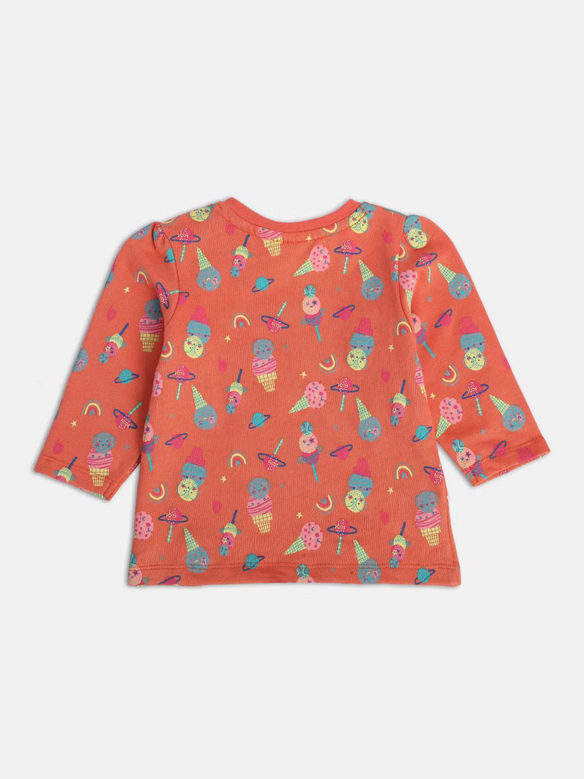 Newborn baby girl cotton printed tops pack