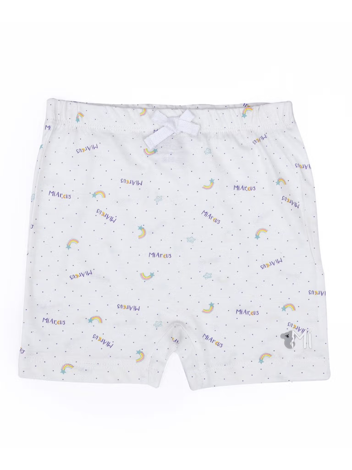 "Unisex Arcus printed cotton shorts – pack of 5 with elastic waist, breathable summer casual wear"